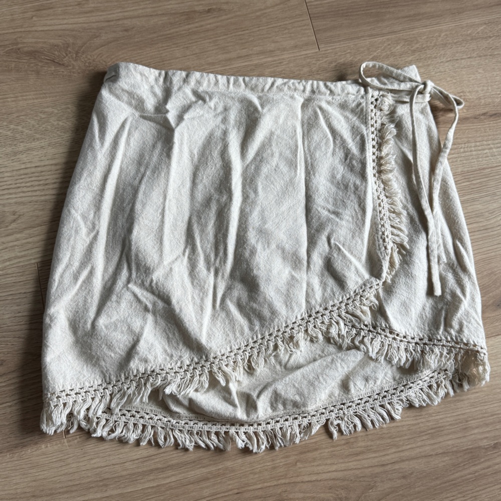 Amuse Society Linen Wrap Skirt/Cover Up Sarong